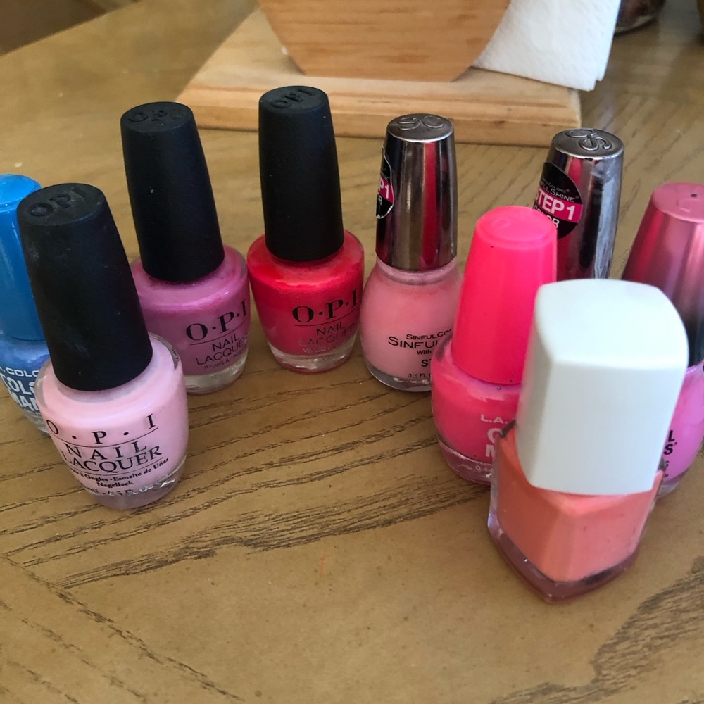 OPI Nail Polish Lot - Pink, Hot Pink, Coral